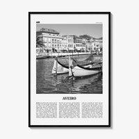 Aveiro Print Black and White, Aveiro Wall Art, Aveiro Poster, Aveiro Photo, Aveiro Wall Décor, Aveiro Map, Portugal