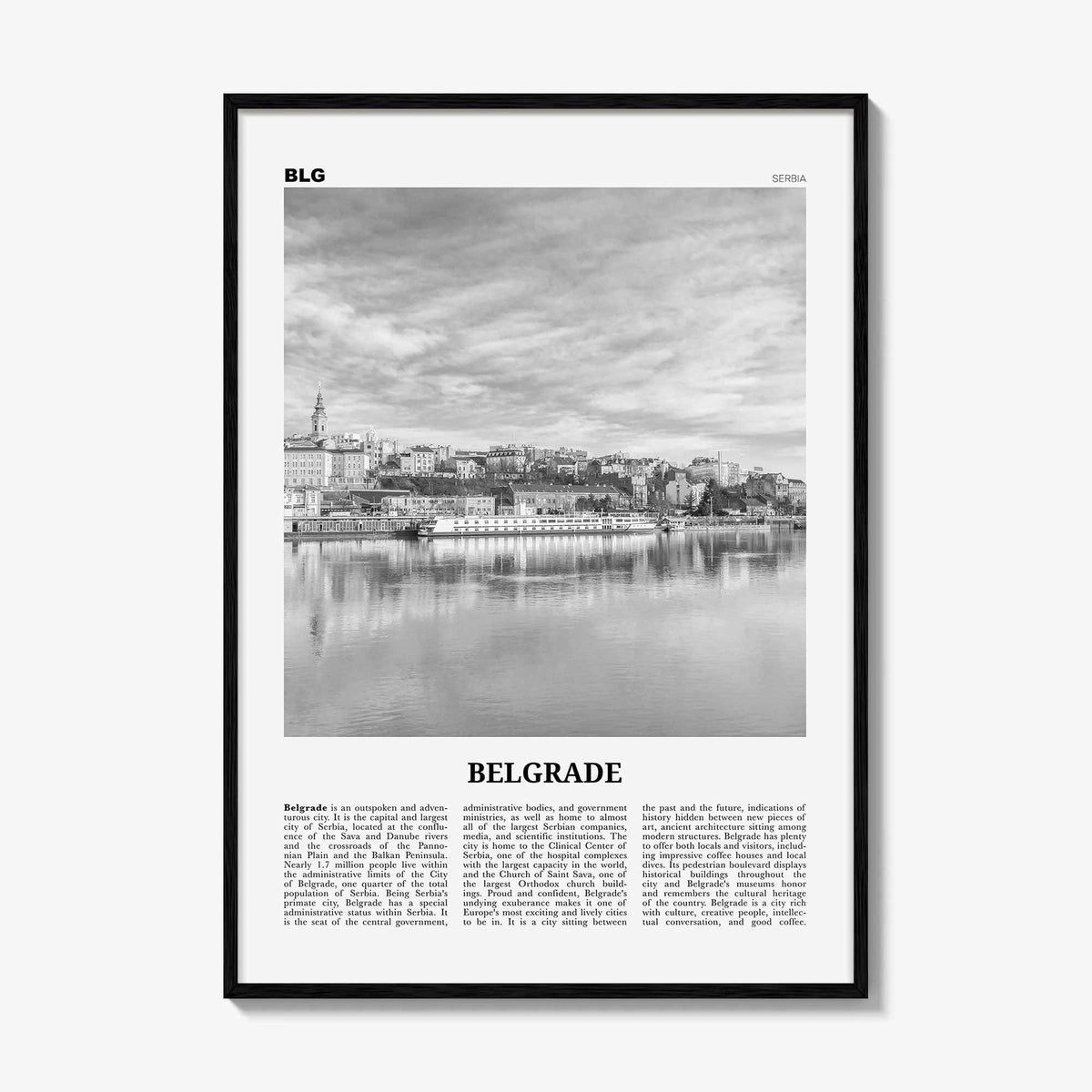 Belgrade Print Black and White, Belgrade Wall Art, Belgrade Poster, Belgrade Photo, Belgrade Decor, Serbia, Beograd, Београд Србија, Europe