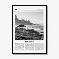 Bird Rock Print Black and White No 1, Bird Rock Wall Art, Bird Rock Poster, Bird Rock Photo, Bird Rock Wall Décor, San Diego, California