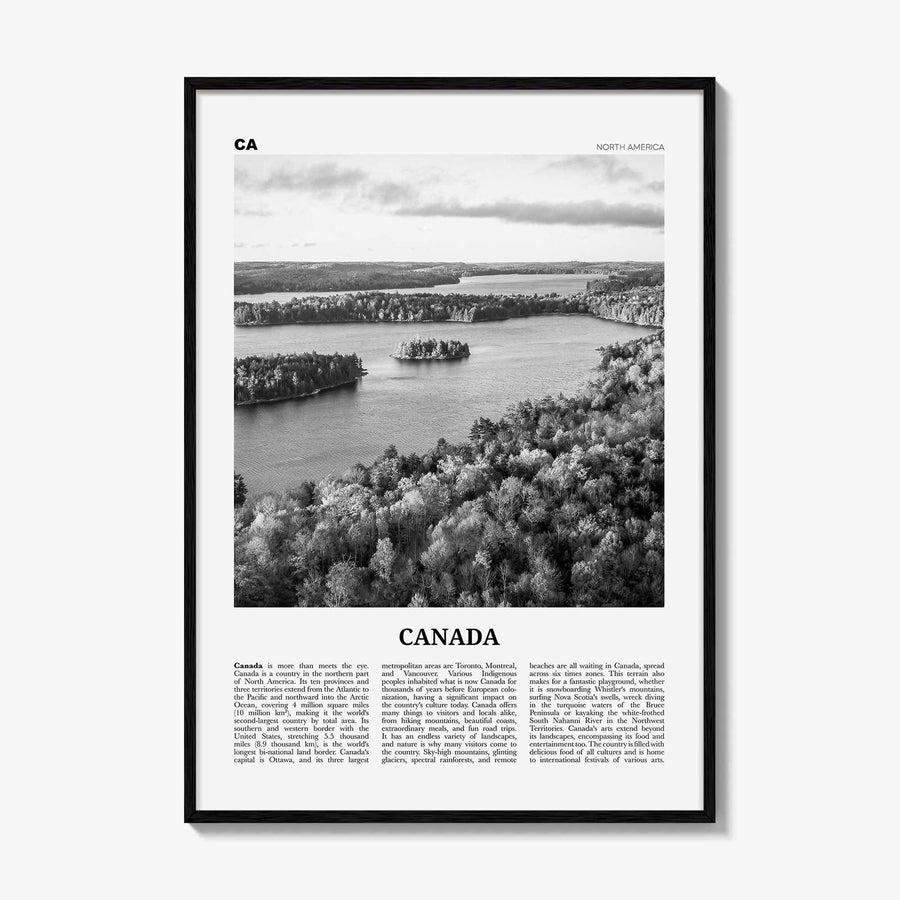 Canada Print Black and White No 2, Canada Wall Art, Canada Poster, Canada Photo, Toronto, Vancouver, Ottawa, Montreal, North America