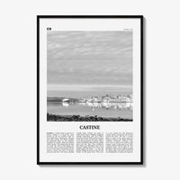 Castine Print Black and White, Castine Wall Art, Castine Poster, Castine Photo, Castine Wall Décor, Castine Map, Maine, USA, United States