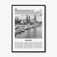 Dresden Print Black and White, Dresden Wall Art, Dresden Poster, Dresden Photo, Dresden Wall Décor, Deutchland, Germany, Saxony