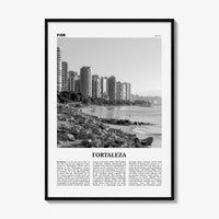 Fortaleza Print Black and White, Fortaleza Wall Art, Fortaleza Poster, Fortaleza Photo, Fortaleza Wall Decor, Brazil, Brasil, South America