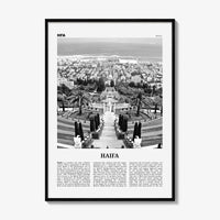Haifa Print Black and White, Haifa Wall Art, Haifa Poster, Haifa Photo, Haifa Wall Decor, Israel, ישראל, Hefa, Hayfa, Middle East