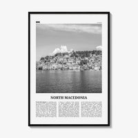 North Macedonia Print Black and White, North Macedonia Wall Art, North Macedonia Poster, Macedonia, Skopje, Yugoslavia, Balkan, Europe