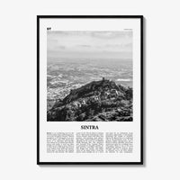 Sintra Print Black and White, Sintra Wall Art, Sintra Poster, Sintra Photo, Sintra Wall Décor, Lisbon, Portugal, Portuguese Riviera