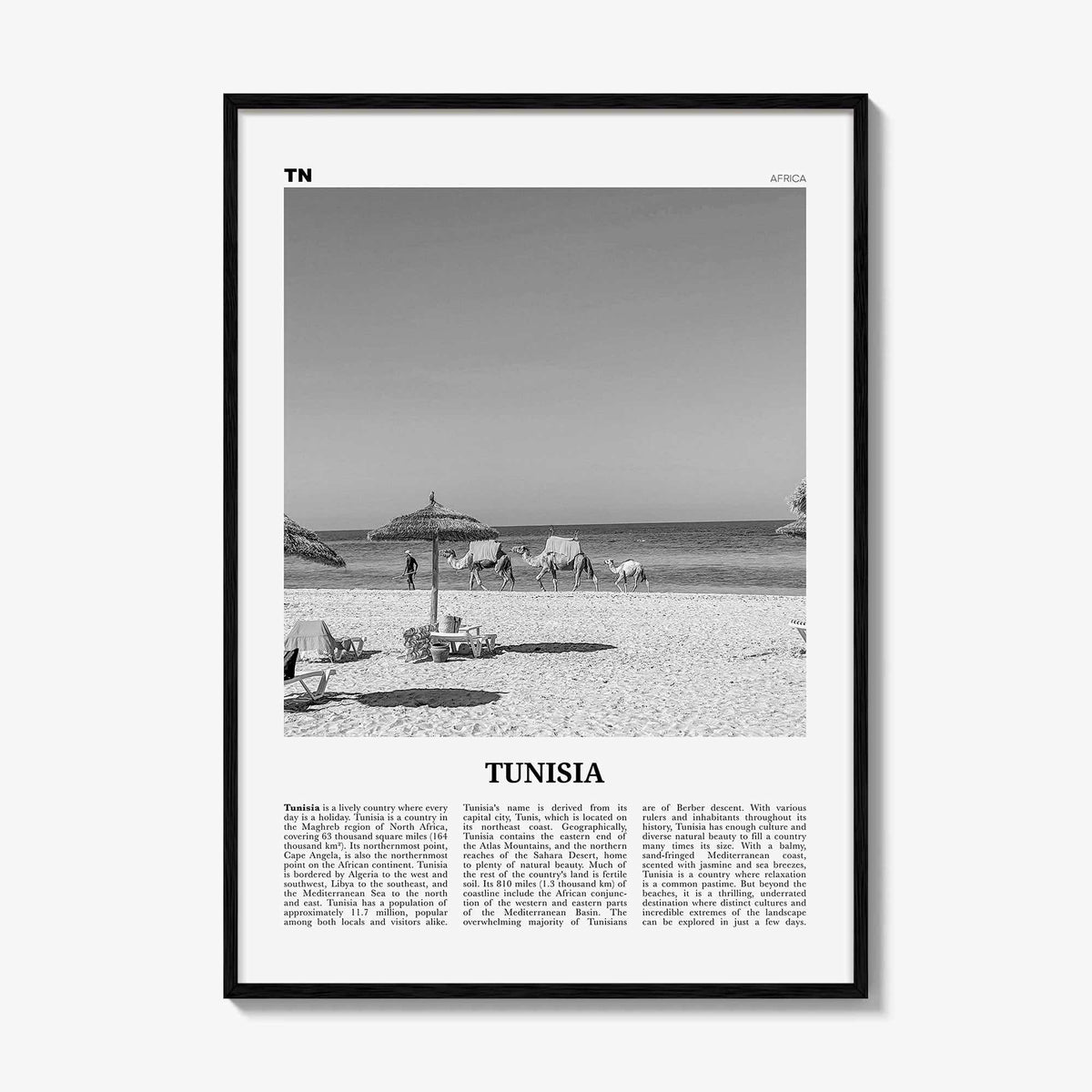 Tunisia Print Black and White, Tunisia Wall Art, Tunisia Poster, Tunisia Photo, Tūnis, Tunisie, Tunis, Tunisienne, Maghreb, Africa