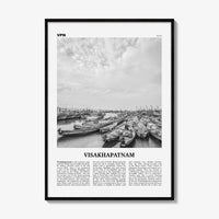 Visakhapatnam Print Black and White, Visakhapatnam Wall Art, Visakhapatnam Poster, Visakhapatnam Photo, Visakhapatnam Wall Décor, India