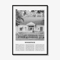 Woodstock Print Black and White New York, Woodstock Wall Art, Woodstock Poster, Woodstock Photo, Woodstock Wall Décor, USA, United States